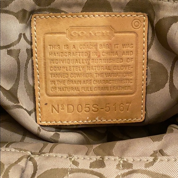 Coach, boho, leather, large zippered tote! - Picture 5 of 15